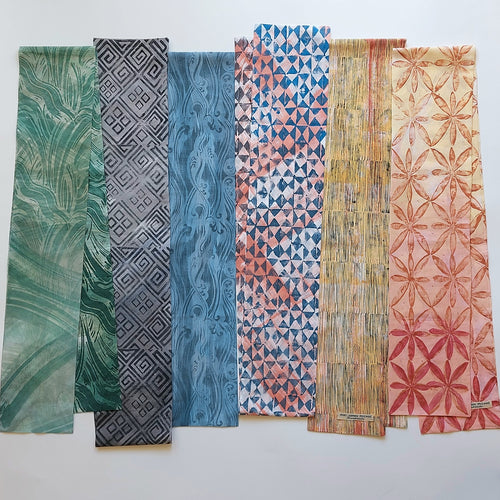 Aqua narrow scarf