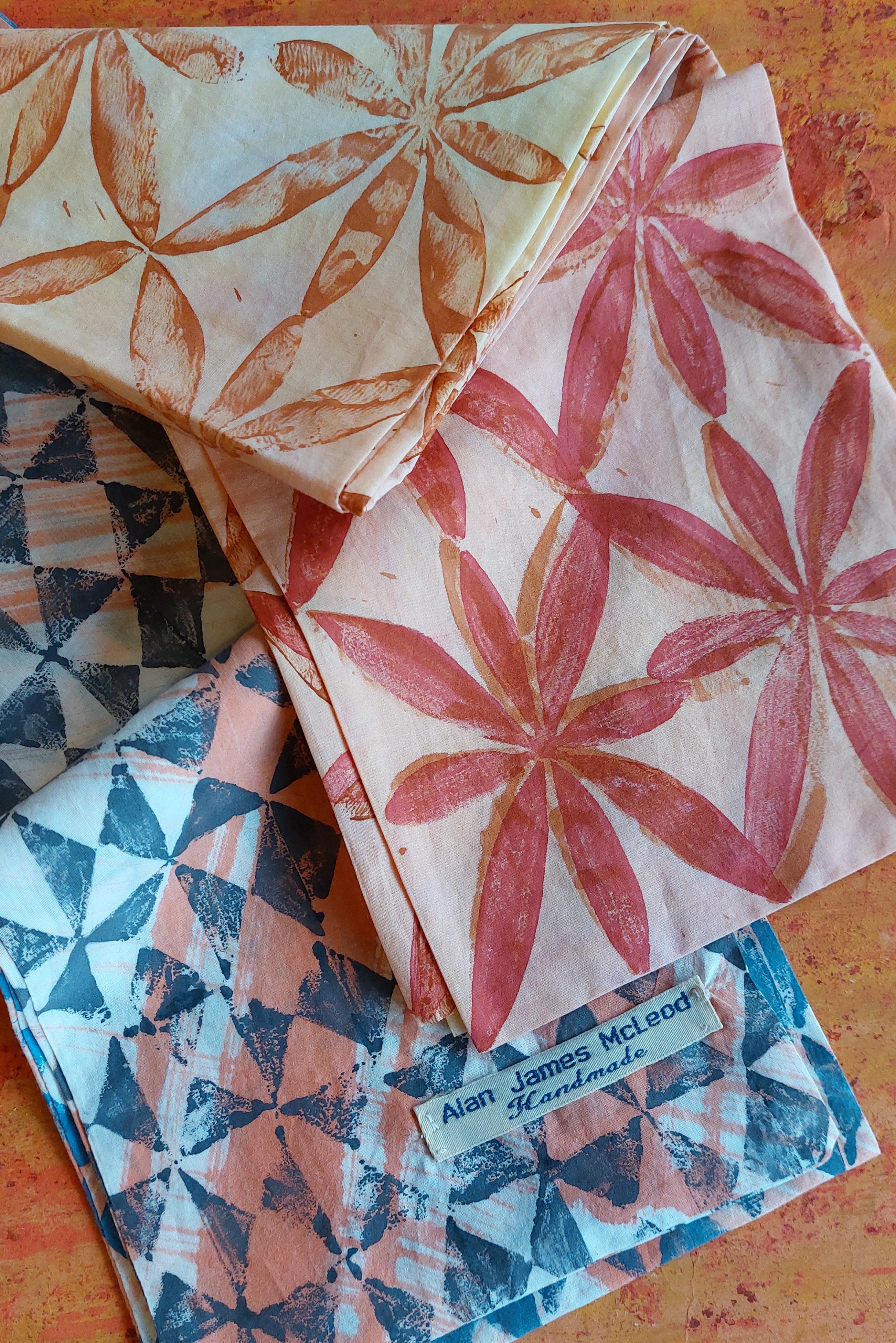 Flowers narrow scarf