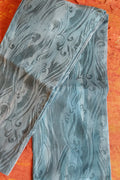 Aqua narrow scarf